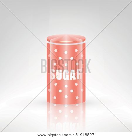 Sugar metal can