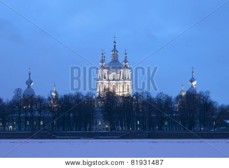 Smolny Cathedral. Saint-Petersburg. Russia