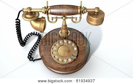 Vintage Telephone Isolated