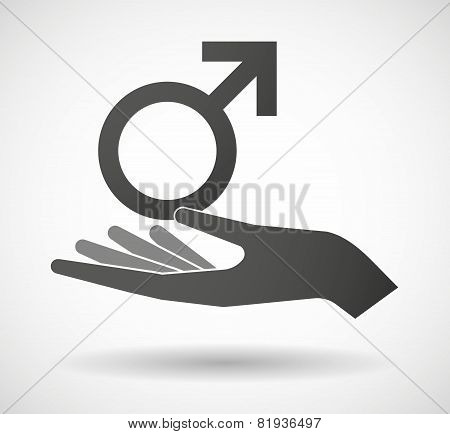 Hand Giving A Male Sign