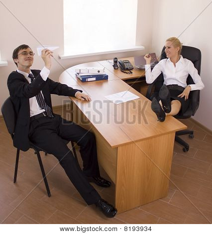 Business. Office samtaler.