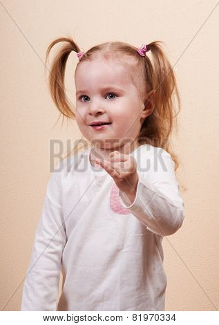 Girl Gesturing