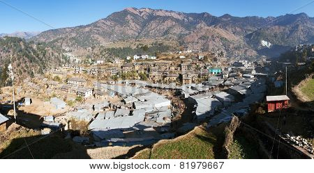 Martadi Town Or Village - Bazaar In Western Nepal