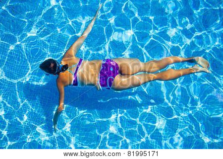 Girl in the pool