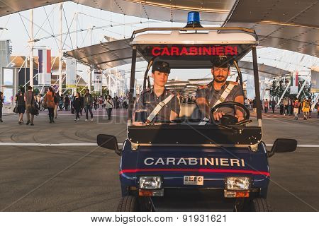 Carabinieri At Expo 2015 In Milan, Italy