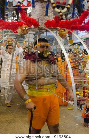 Man Carrying A Kavadi