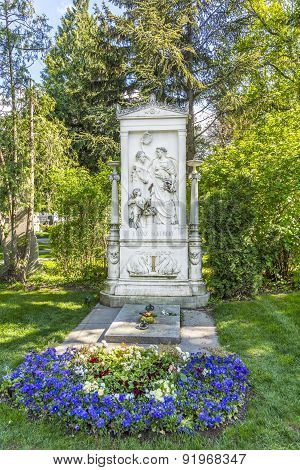 Franz Schubert Memorial In Zentralfriedhof, Vienna, Austria