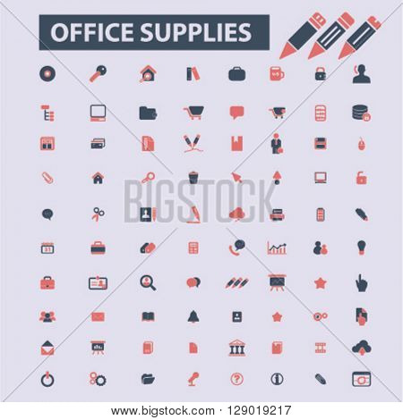 office supplies icons
