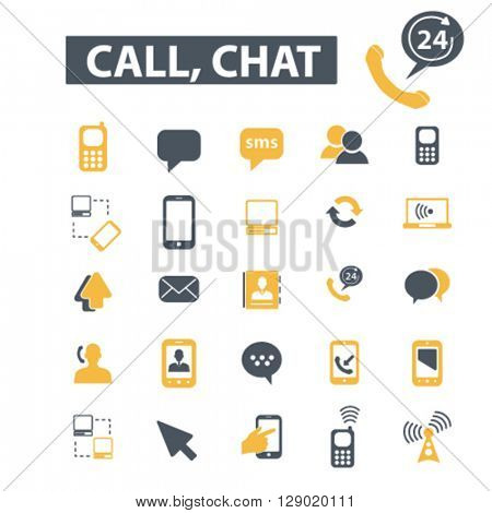 call chat icons
