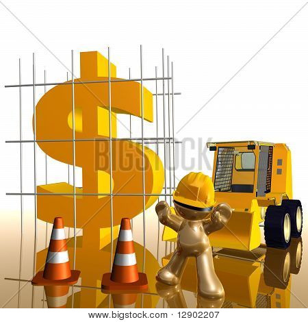 3d icon di sotto recupero crisi economica