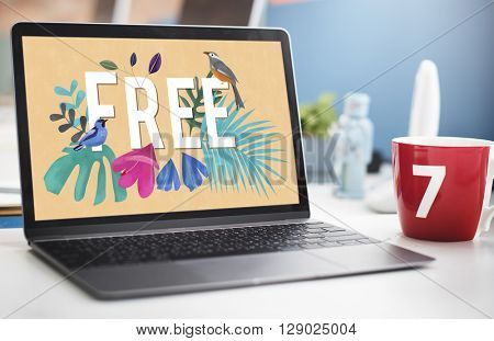 Yolo Free Happy Fresh Motivation Concept
