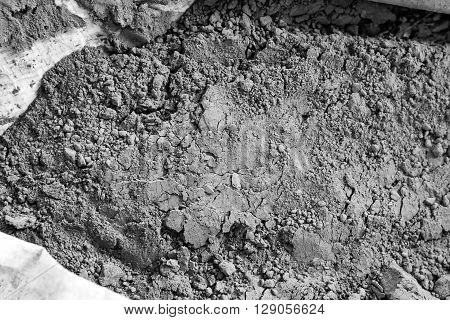 Cement Powder In Bag Texture