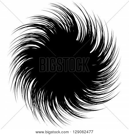Abstract Monochrome Spirally, Spiral Element.