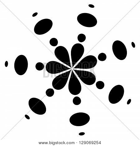 Abstract Circular, Dotted Element.