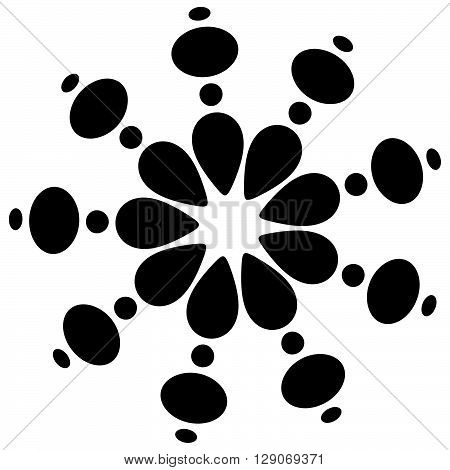Abstract Circular, Dotted Element.