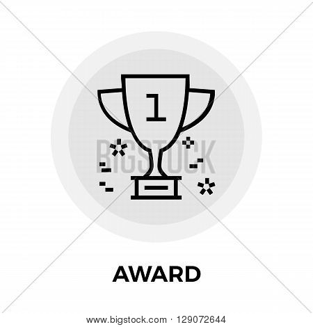 Award Icon Vector. Flat icon isolated on the white background. Editable EPS file. Vector illustration.