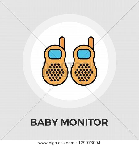 Baby monitor Icon Vector. Flat icon isolated on the white background. Editable EPS file. Vector illustration.