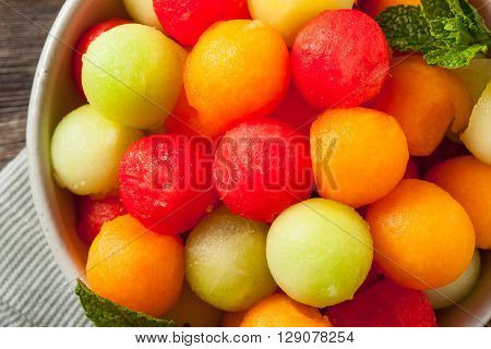 Fresh Homemade Melon Balls