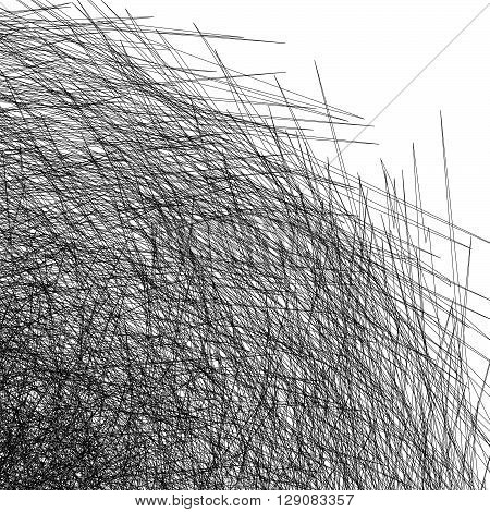 Entangled Texture Of Thin Lines.