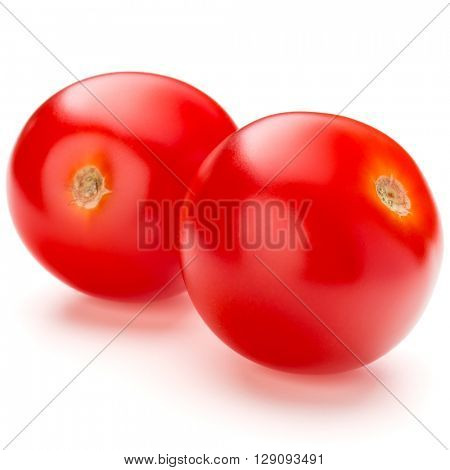 fresh cherry tomato isolated on white background cutout