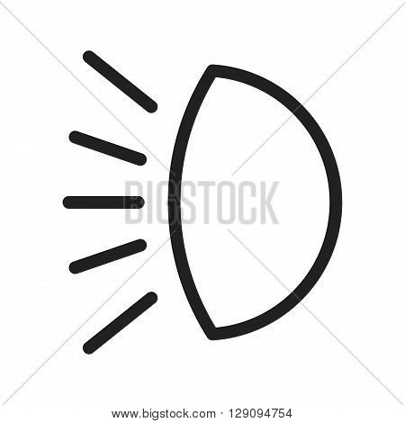 Car, headlight, light icon vector image. Can also be used for car servicing. Suitable for use on web apps, mobile apps and print media.