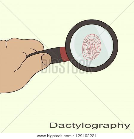 dactyloscopy fingerprint magnifier to find a profession