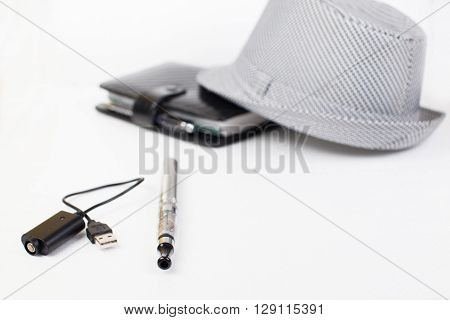 everyday items for men on the background