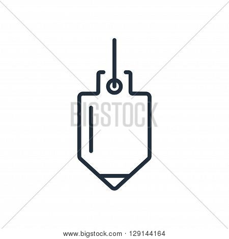 Plummet icon in thin line style. Vector illustration. Vector symbols.