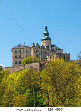 Frydlant v Cechach - Gothic castle and Renaissance chateau with high tower in northern Bohemia, Czech Republic