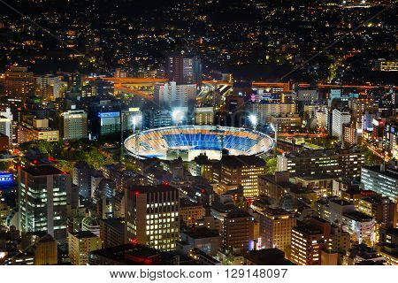 YOKOHAMA JAPAN - NOVEMBER 24 2015: Minato Mirai 21 is a seaside urban area in central Yokohama whose name means "Harbor of the Future"