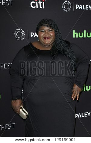 LOS ANGELES - MAR 18:  Gabourey Sidibe at the PaleyFest 2016 - Difficult People at the Dolby Theater on March 18, 2016 in Los Angeles, CA