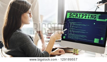 Scripting Computer Language Code Programming Developer Technology Concept