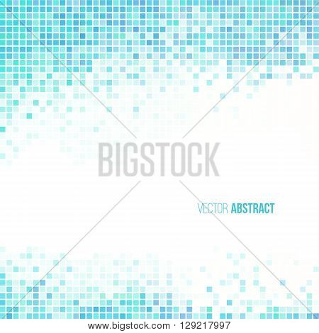 Abstract light blue and white geometric background