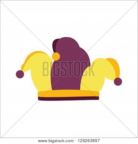 Jester hat joker colorfull hat with pom-poms