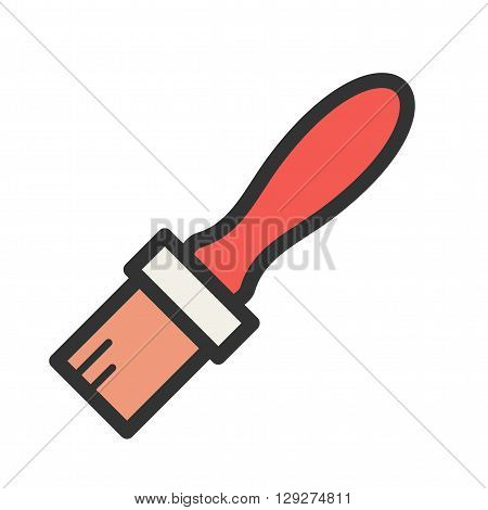 Paint, brush, drawing icon vector image.Can also be used for stationery. Suitable for mobile apps, web apps and print media.