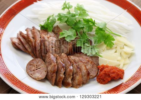 homemade xiang chang, taiwanese sweet pork sausage