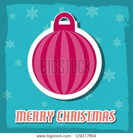 Merry Christmas And Happy New Year Background Tetro Concept. Vec