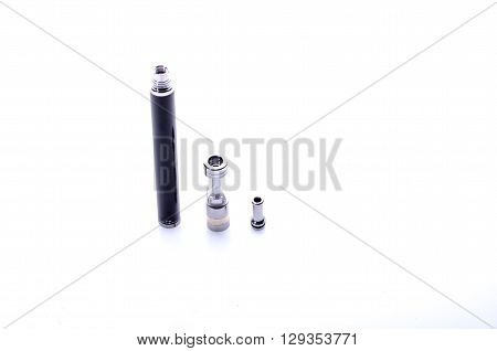 big electronic cigarette isolated on white color solution choice