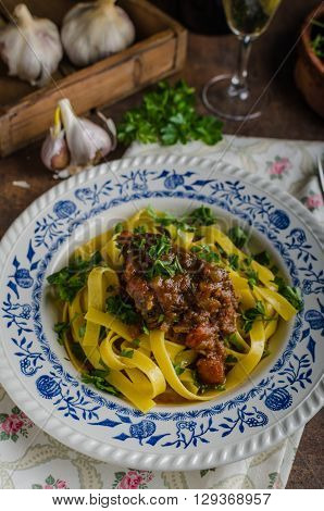 Italian Pasta With Beef Stew