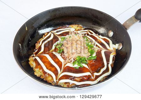 Japanese Okonomiyaki is japanese pizza great and yammy