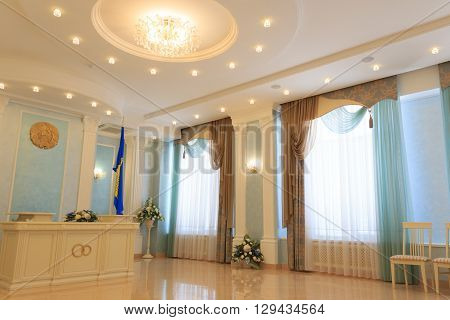 Gomel, Belarus - June 3, 2015: Department Of Civil Registry Office, A Building For The Official Regi