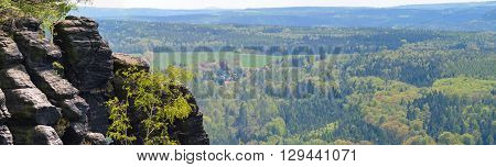 Lilienstein - Saxon Switzerland, GERMANY panorama view mountains