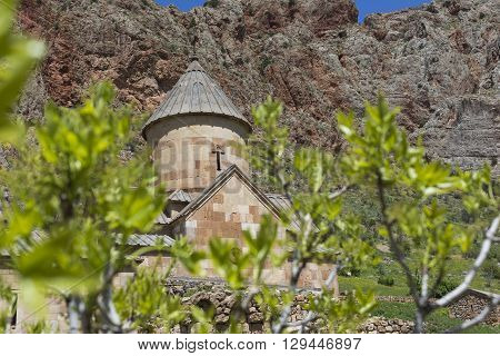 Ancient Monastery Noravank In The Mountains In Amaghu Valley, Armenia. Was Founded In 1205.