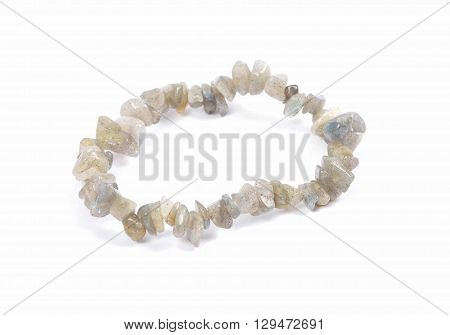 Splintered Labradorite Chain On White Background
