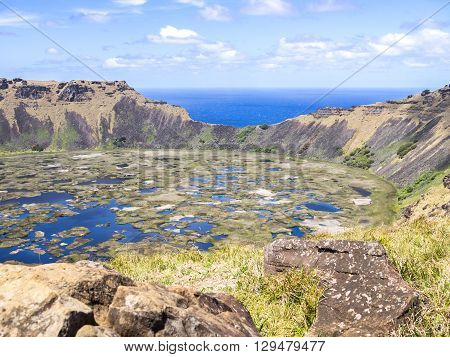 Volcano In Easter Island