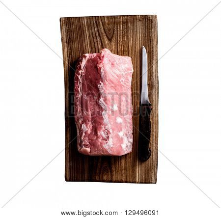 raw meat on cutting board