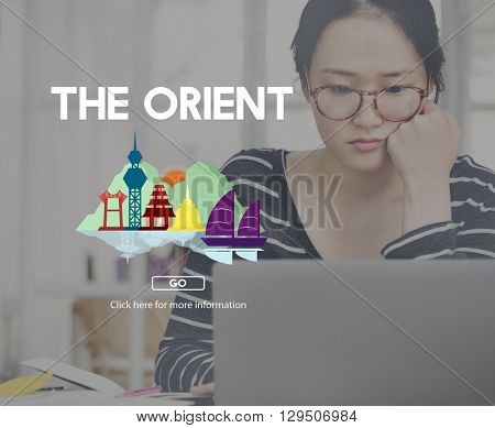 Orient Culture Famous Landmark East Tourism Concept