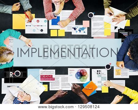 Implementation Accomplish Installing Perform Concept