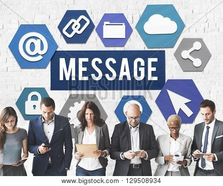Message Computing Technology Concept