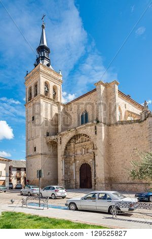 TORRIJOS,SPAIN - APRIL 23,2016 - Church Santisimo Sacramento in Torrijos. Torrijos is a Spanish municipality of Toledo province.